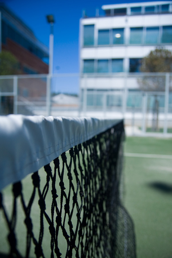 Red de tenis colegial