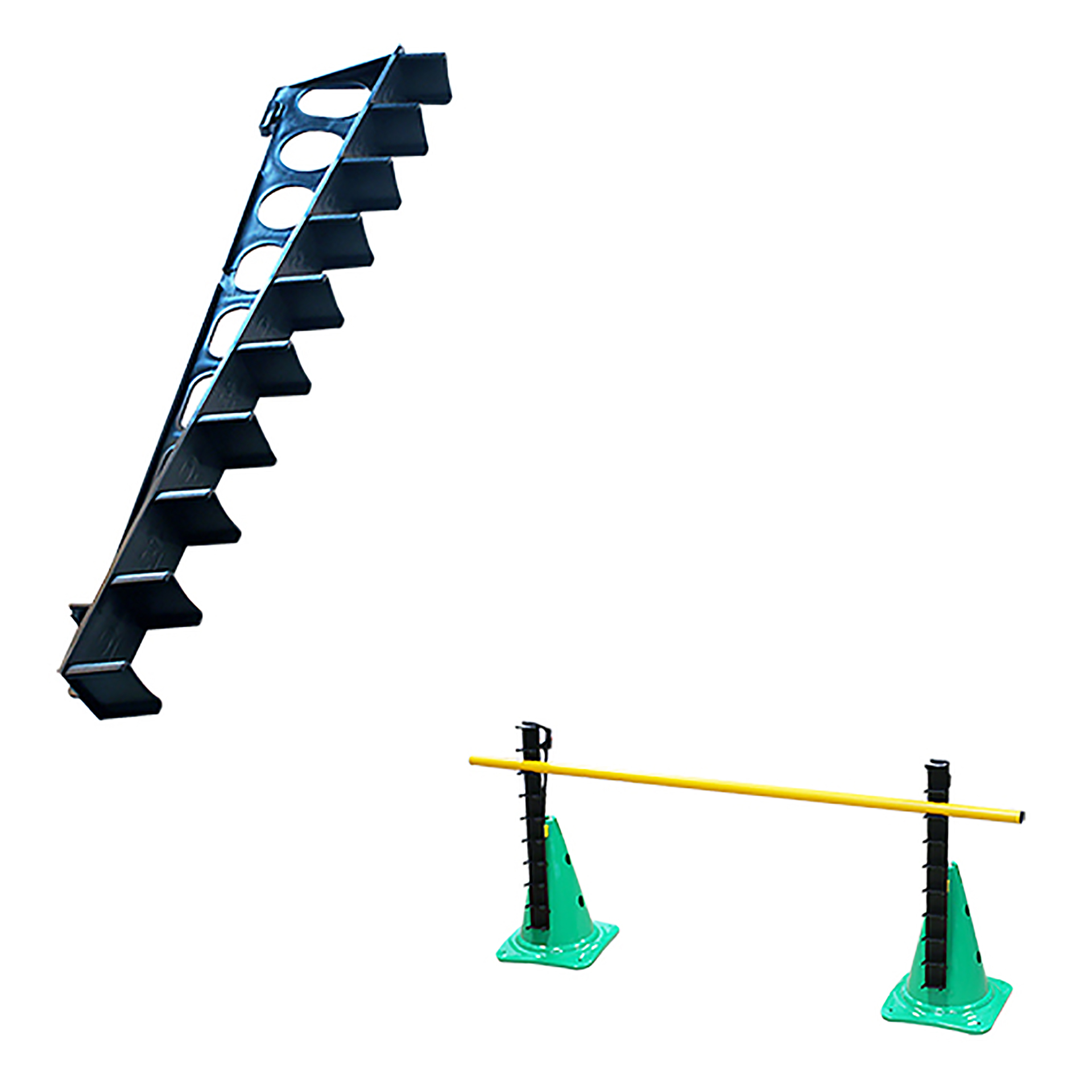 Regla con acople para cono de 32, 40 y 50cm con soporte para pica y aro - Imagen 3