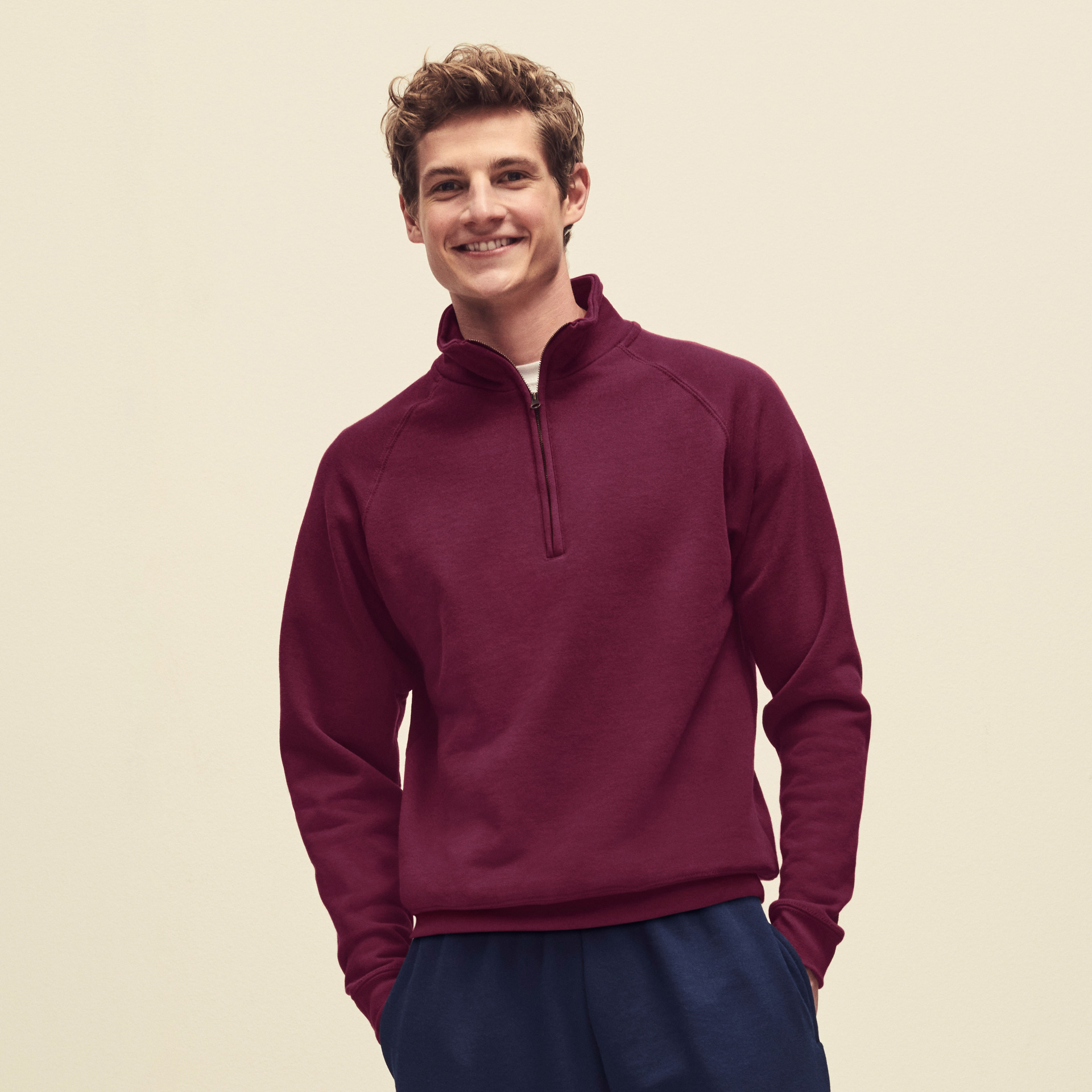 Sudadera fruit of the loom classic zip neck adulto - Imagen 15