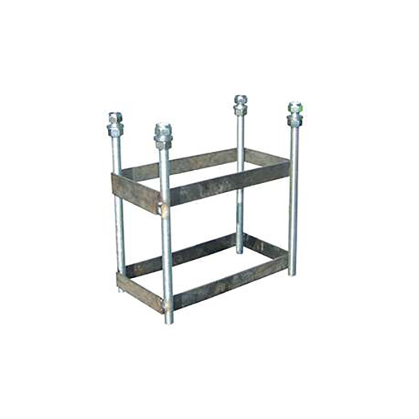 Jgo canastas galvanizadas baloncesto monotubo new tubo 114 mm fijas con base anclaje-sin tablero,aro - Imagen 3