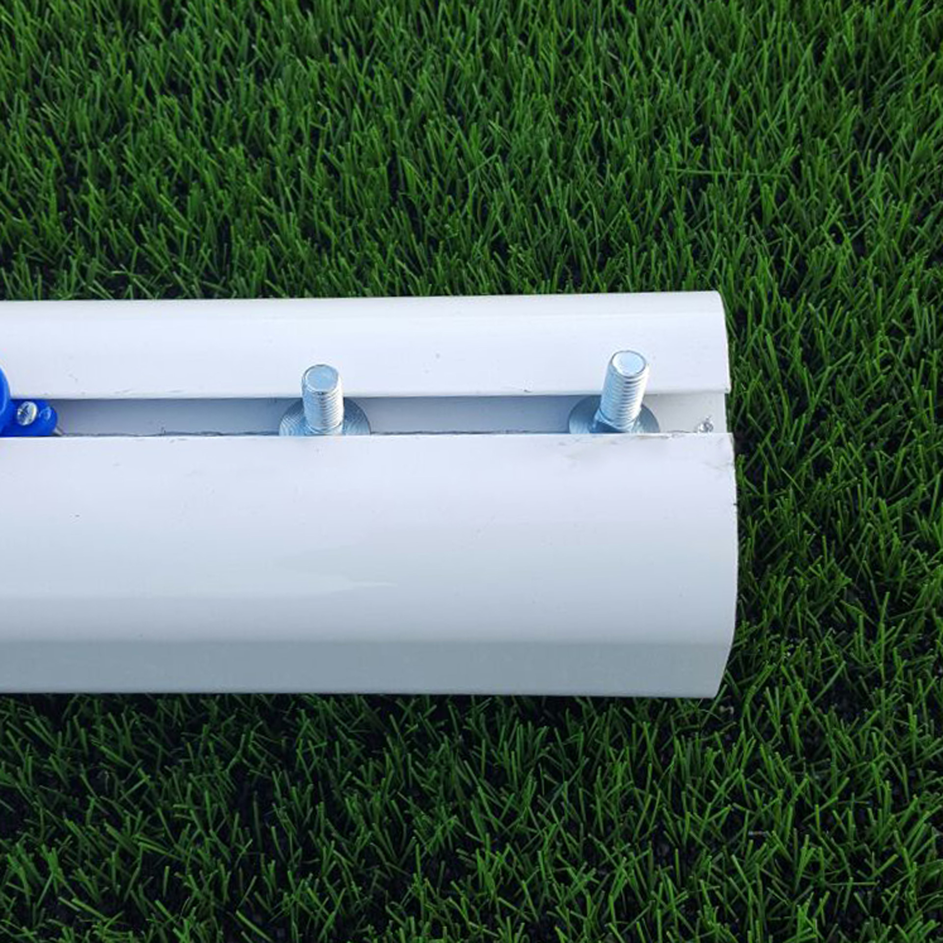 Juego de 2 bases porterías fútbol 11 para recogida de red - Imagen 2