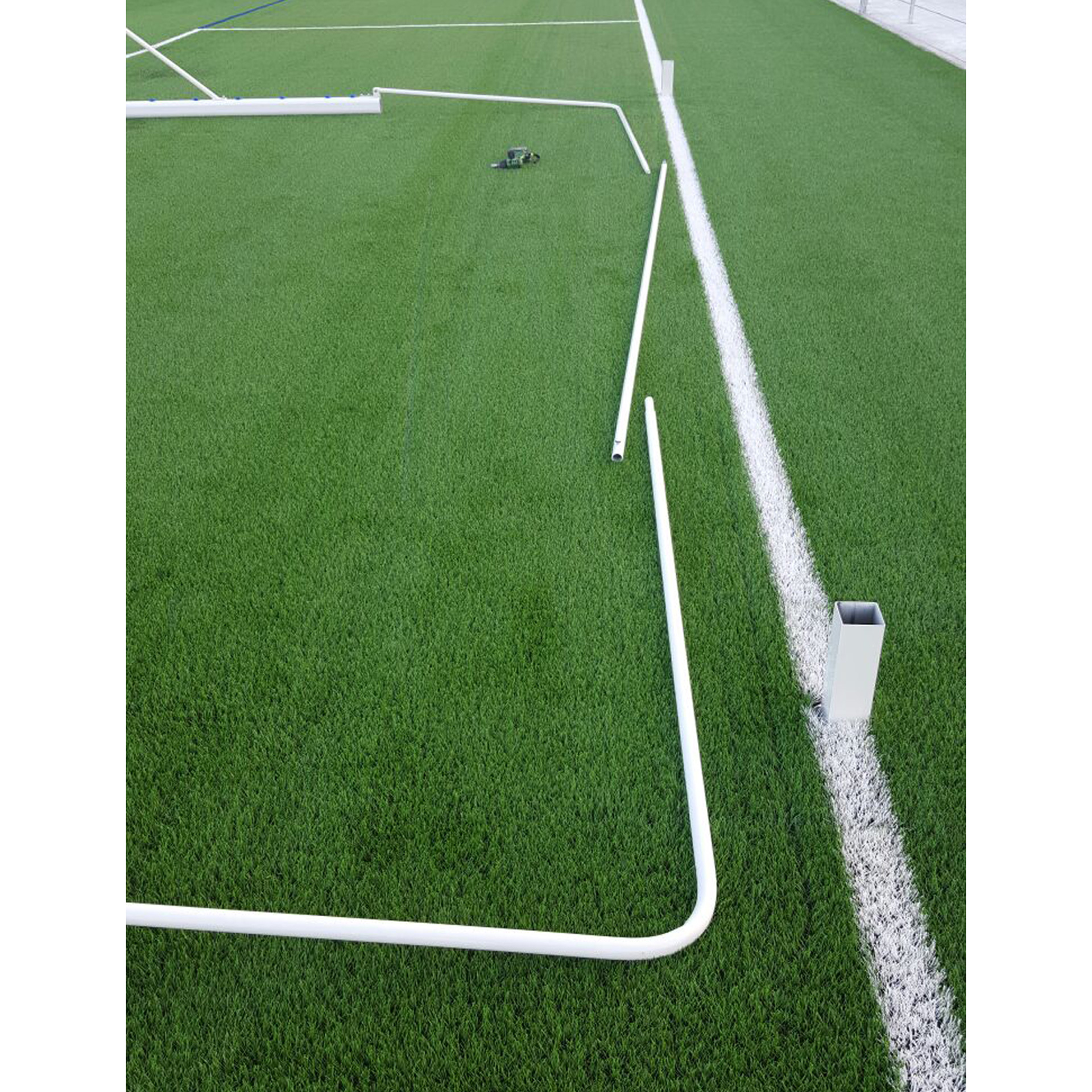 Juego de 2 bases porterías fútbol 11 para recogida de red - Imagen 6