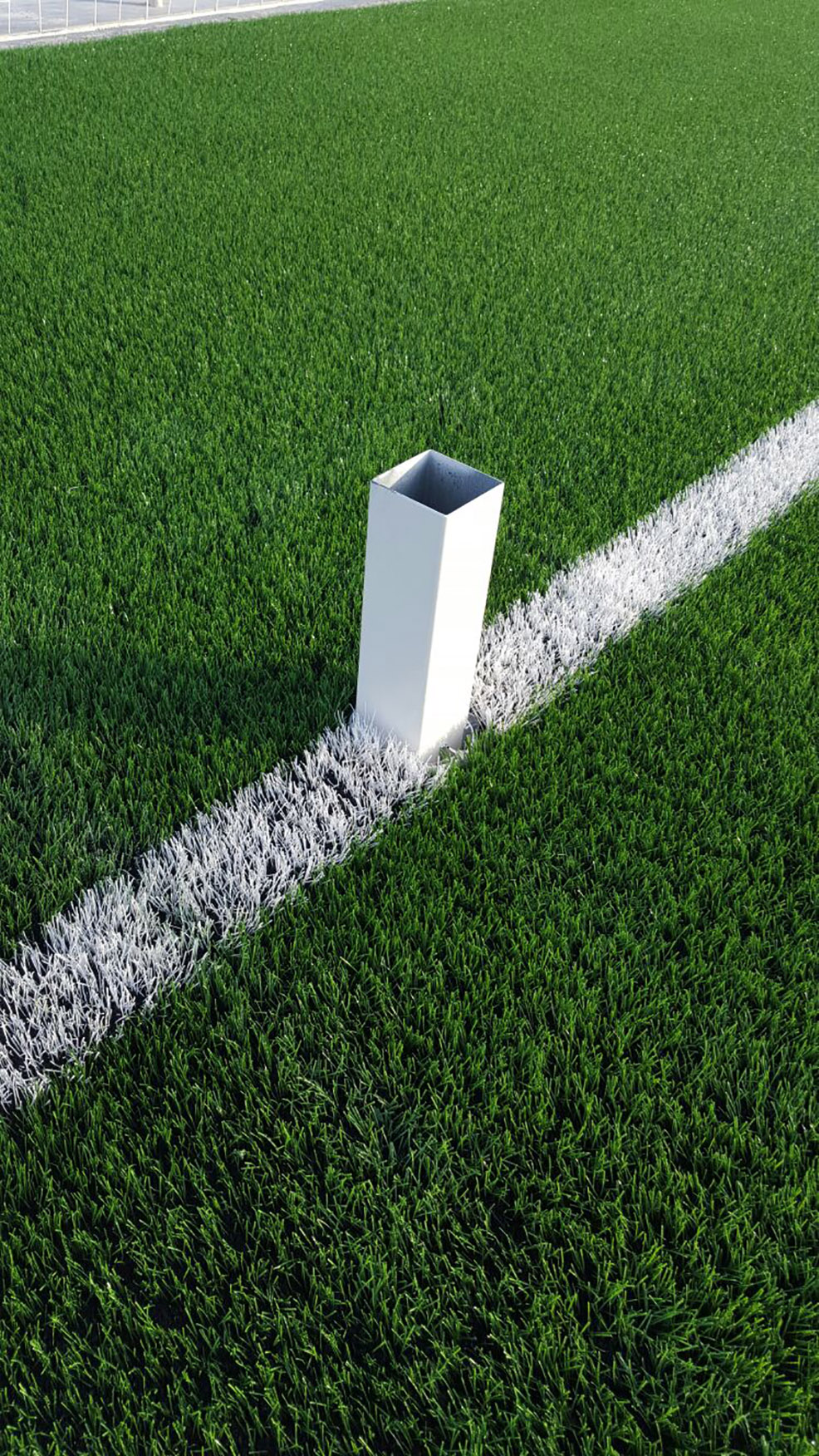 Juego porterías aluminio fútbol 11 120x100 mm fijas - Imagen 3