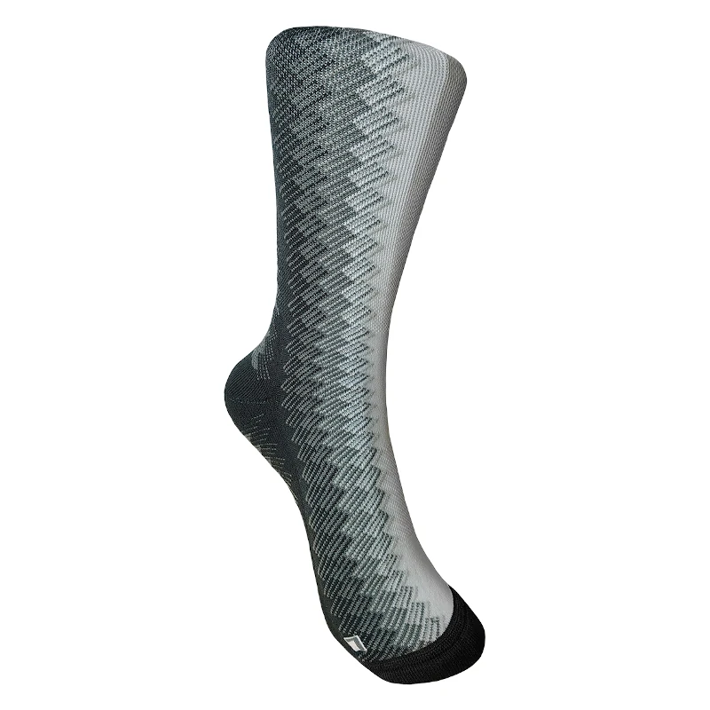 Calcetines Largos Aca Padel Blancos-Gris Lateral