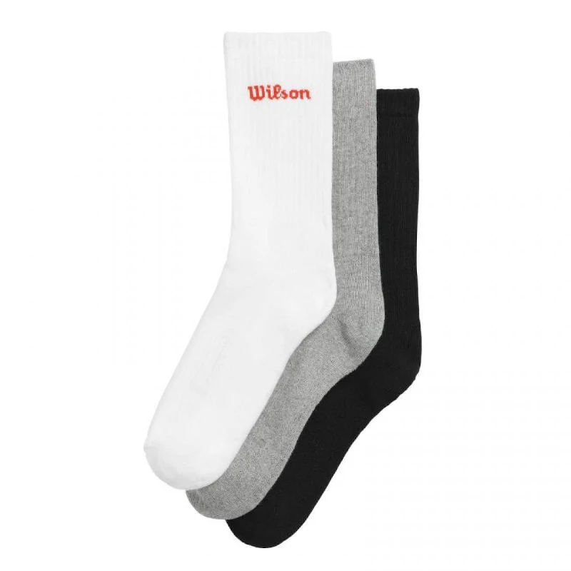 Calcetines Wilson Crew Logo Multi (Pack 3)