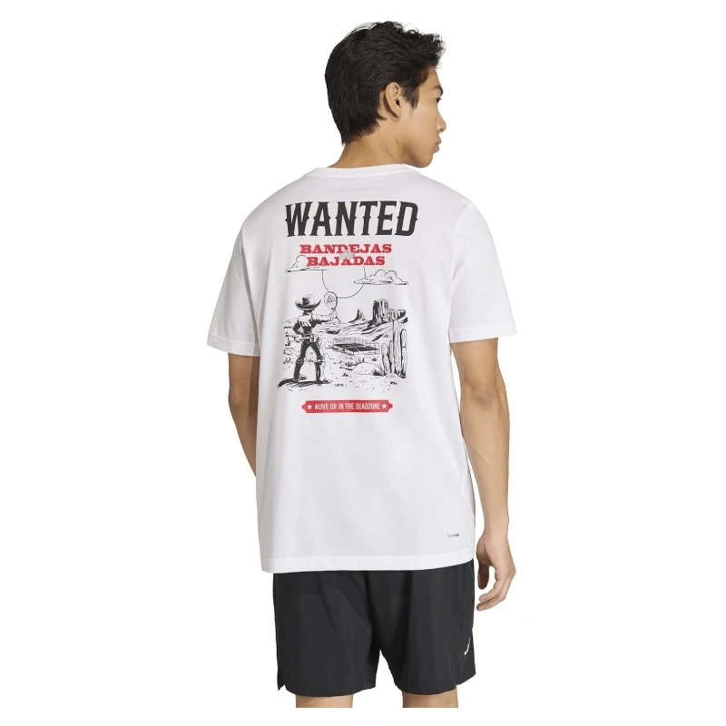 Camiseta Adidas Padel Wanted White 2026 - Imagen 2