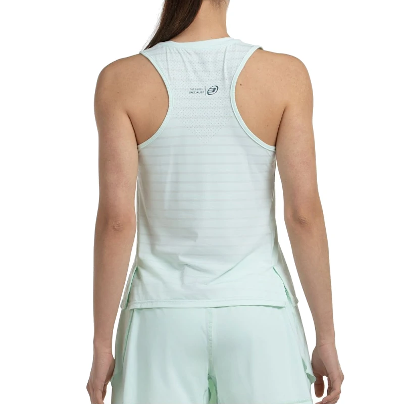 Camiseta Bullpadel Adies Verde Agua Tejido Bicolor - Imagen 2