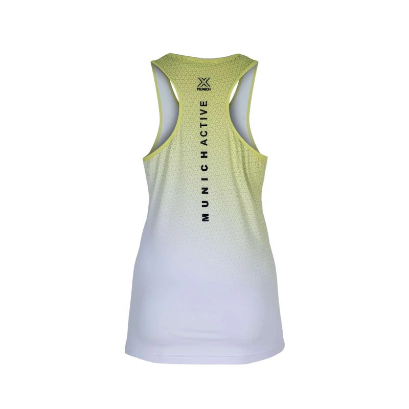 Camiseta Munich Mujer Top Tank Blanco/Lima - Imagen 2