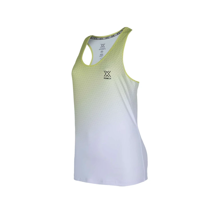 Camiseta Munich Mujer Top Tank Blanco/Lima - Imagen 3