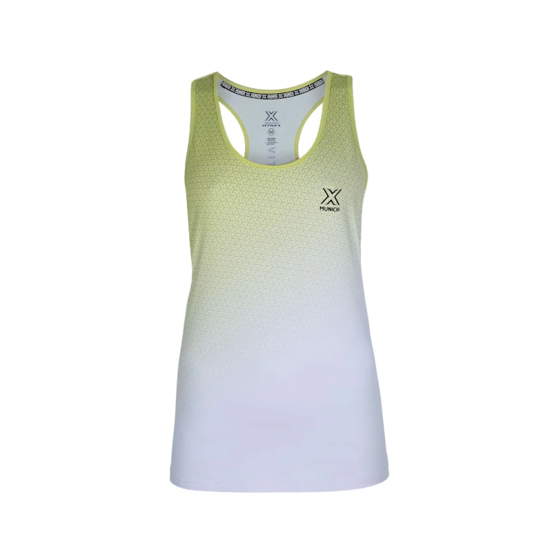 Camiseta Munich Mujer Top Tank Blanco/Lima