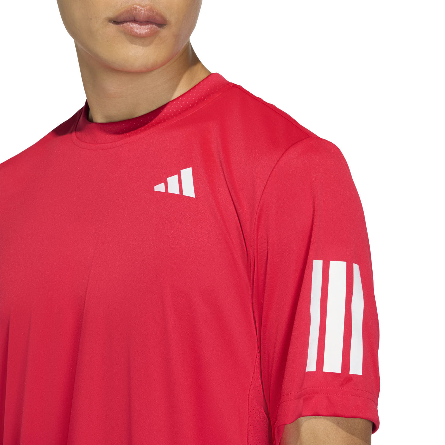Camiseta Adidas Club 3STR Pure Ruby - Imagen 4
