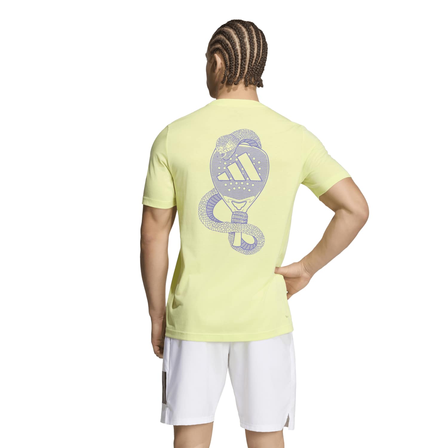 Camiseta Adidas Padel G T Amarillo/Azul 2026 - Imagen 2