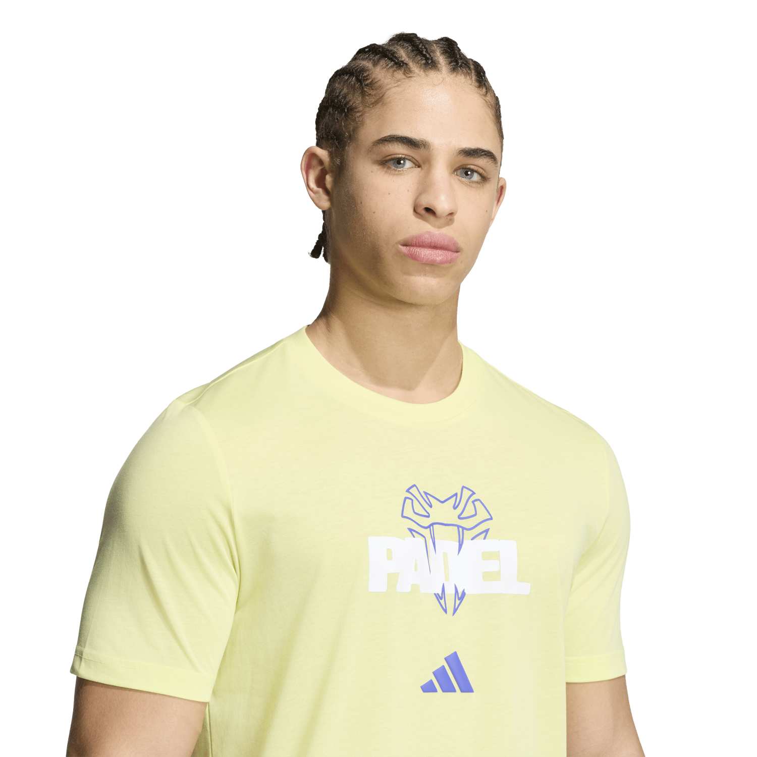 Camiseta Adidas Padel G T Amarillo/Azul 2026 - Imagen 4