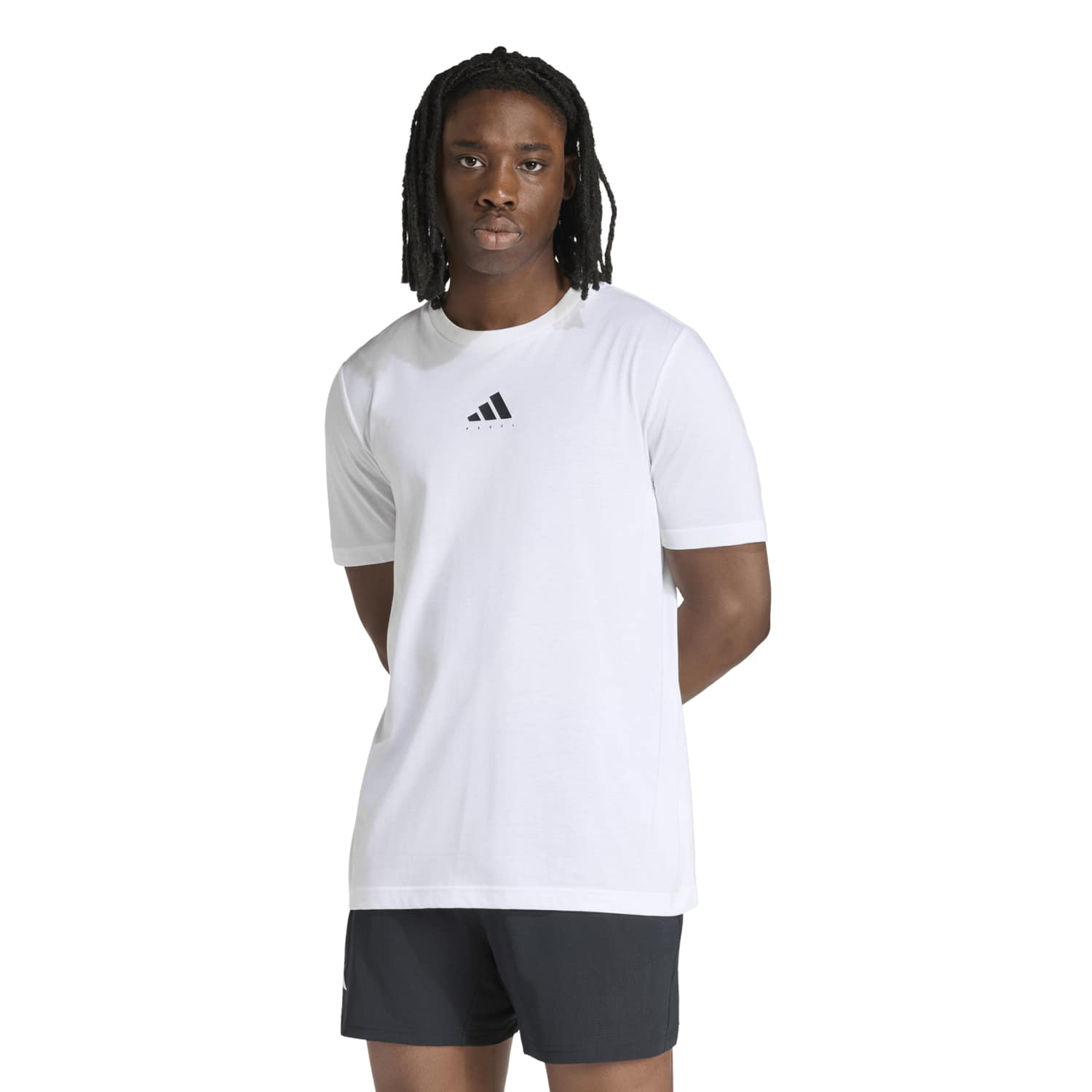 Camiseta Adidas M Padel Cat G T Blanco/Negro 2026 - Imagen 3