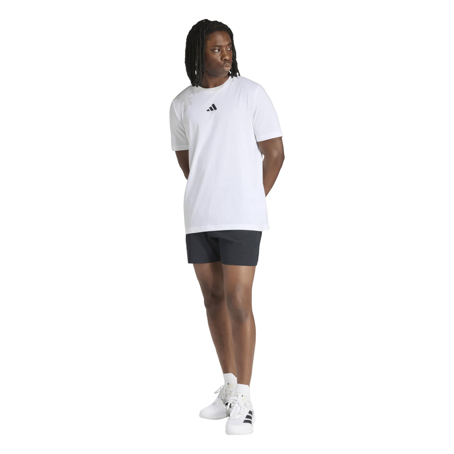 Camiseta Adidas M Padel Cat G T Blanco/Negro 2026 - Imagen 4