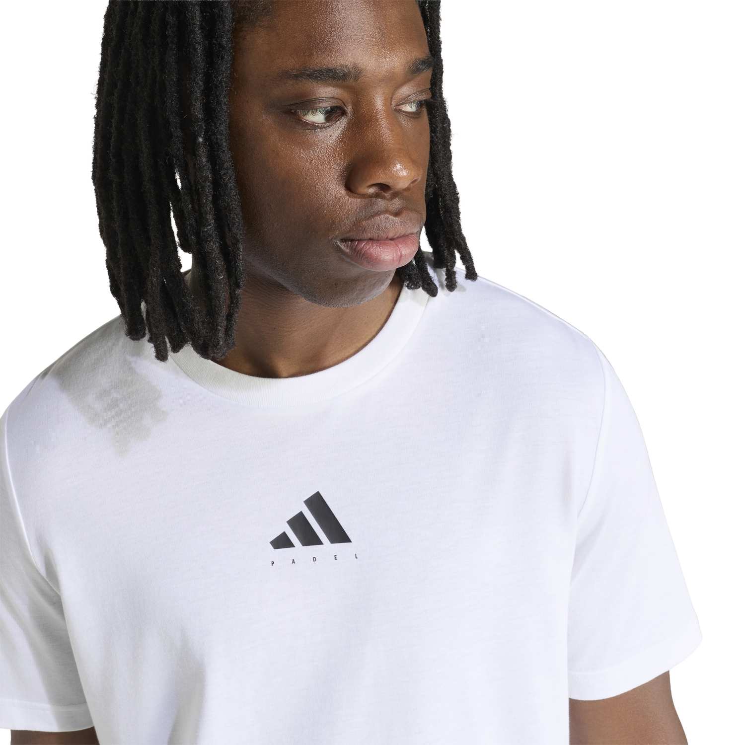 Camiseta Adidas M Padel Cat G T Blanco/Negro 2026 - Imagen 5