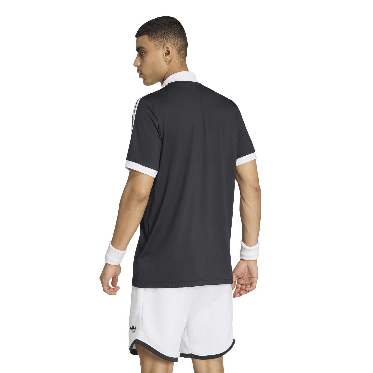 Polo Adidas Classic Negro/Blanco - Imagen 2