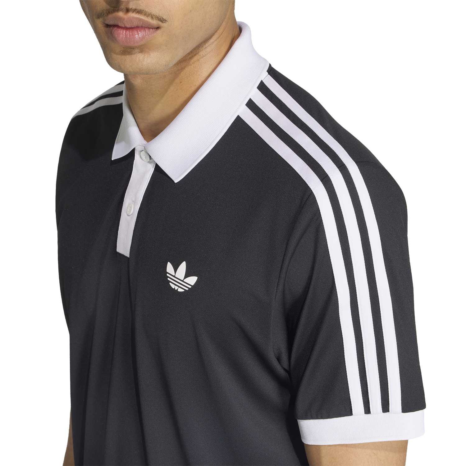Polo Adidas Classic Negro/Blanco - Imagen 5