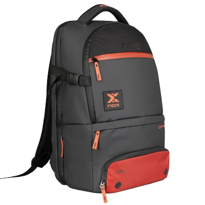 Mochila Nox Luxury Open Series Negro/Rojo - Imagen 4