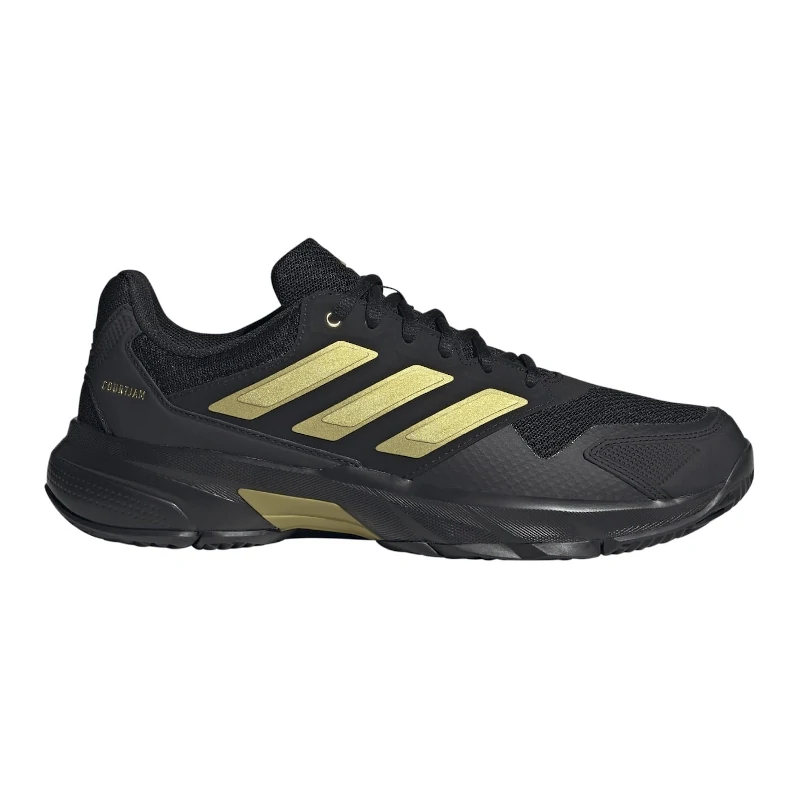 Zapatillas Adidas Courtjam Control 3M Core Black/Gold Met./Core Black 2026 - Imagen 2