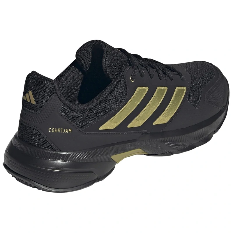 Zapatillas Adidas Courtjam Control 3M Core Black/Gold Met./Core Black 2026 - Imagen 5