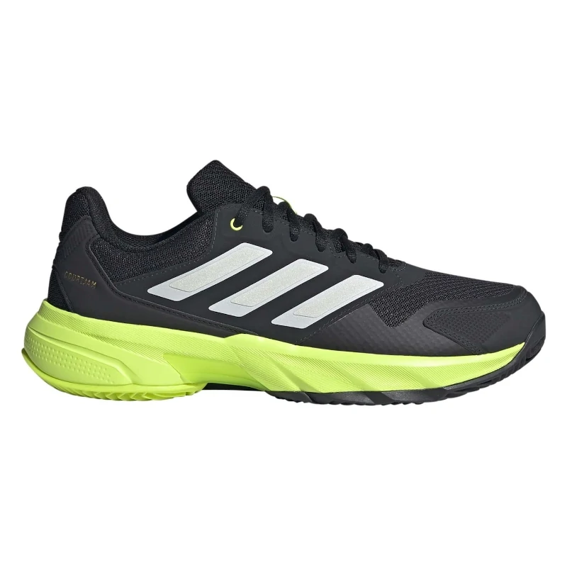 Zapatillas Adidas Courtjam Control M Clay Carbon/Zero Met./Lucid Lemon - Imagen 3