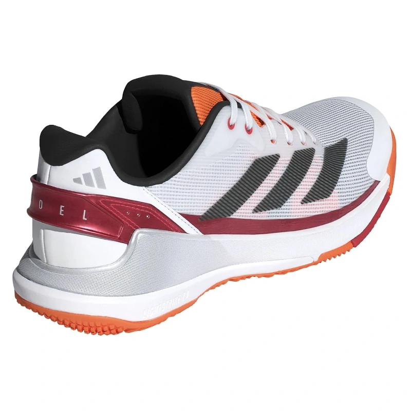 Zapatillas Adidas Crazyquick LS Padel M Ftwr White/Aurora Coffee Met./Lucid Orange 2026 - Imagen 5