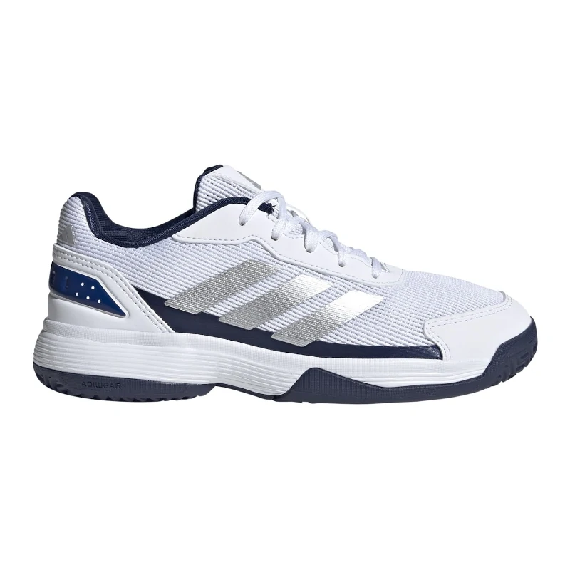 Zapatillas Adidas Crazyquick Padel Kids White/Silver Met./Dark Blue 2026 - Imagen 2