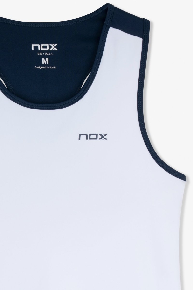Camiseta Tirantes Nox Mujer Team Blanco/Azul Marino 2026 - Imagen 3