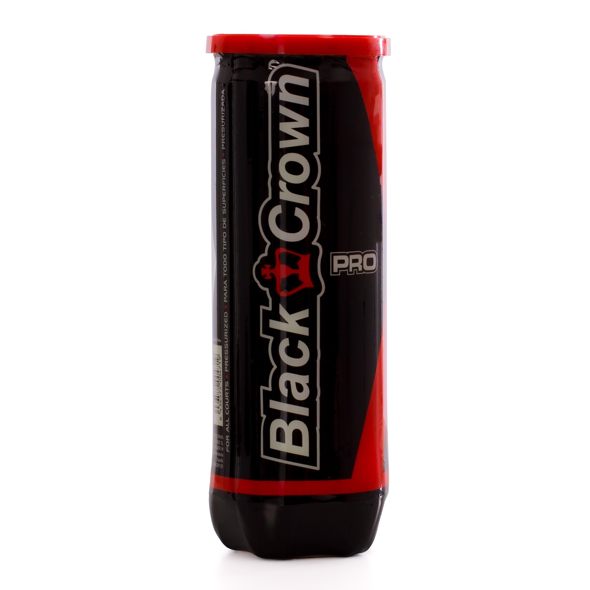 Bote de 3 pelotas de pádel black crown pro - Imagen 3