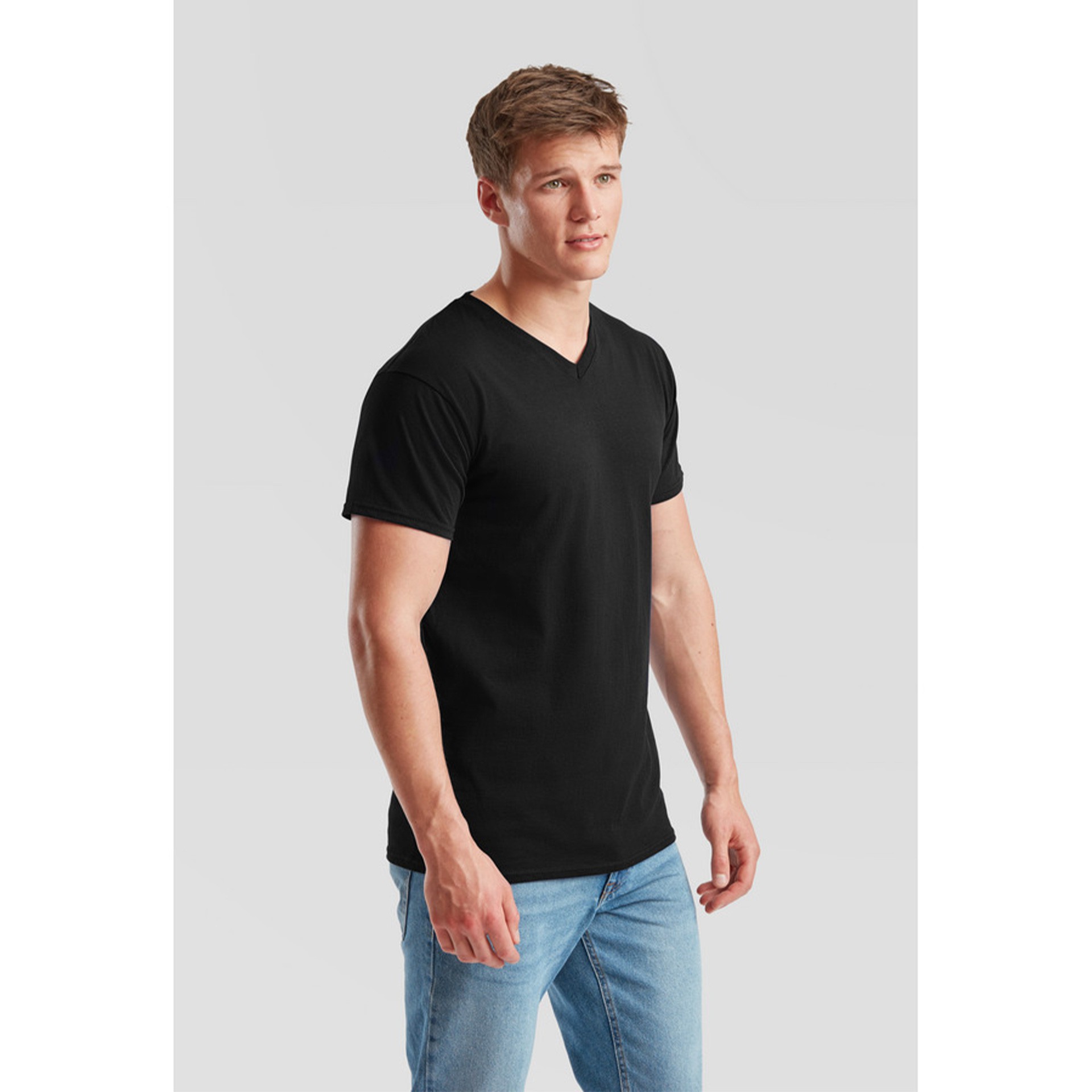 Camiseta fruit of the loom valueweight v-neck t adulto - Imagen 2