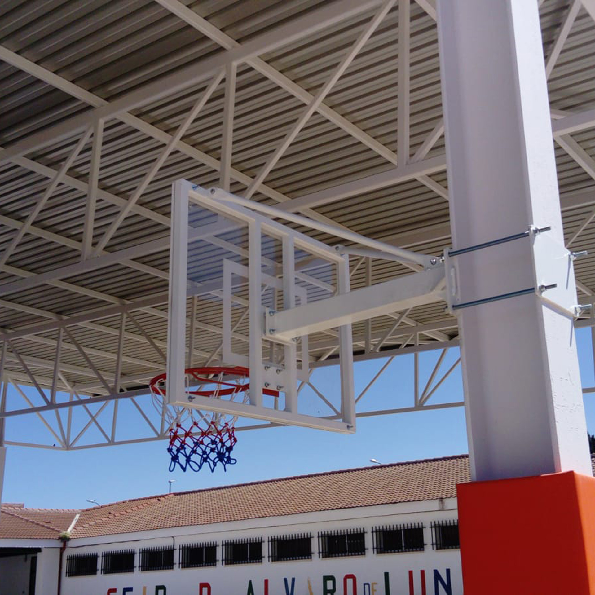 Juego canasta minibasket fija a viga vuelo 1 m - Imagen 4