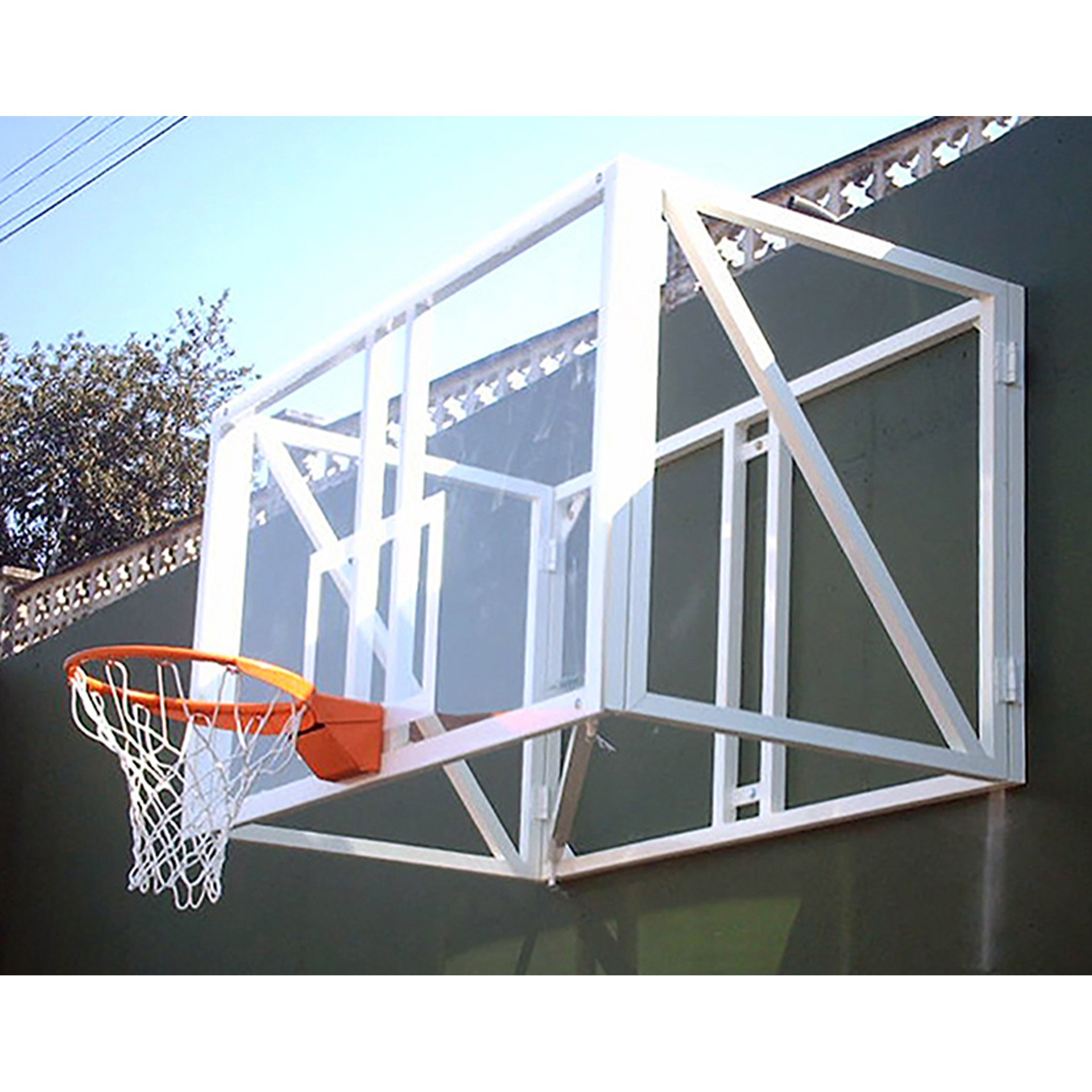 Jgo canastas baloncesto abatibles -sin tablero,aro- - Imagen 3