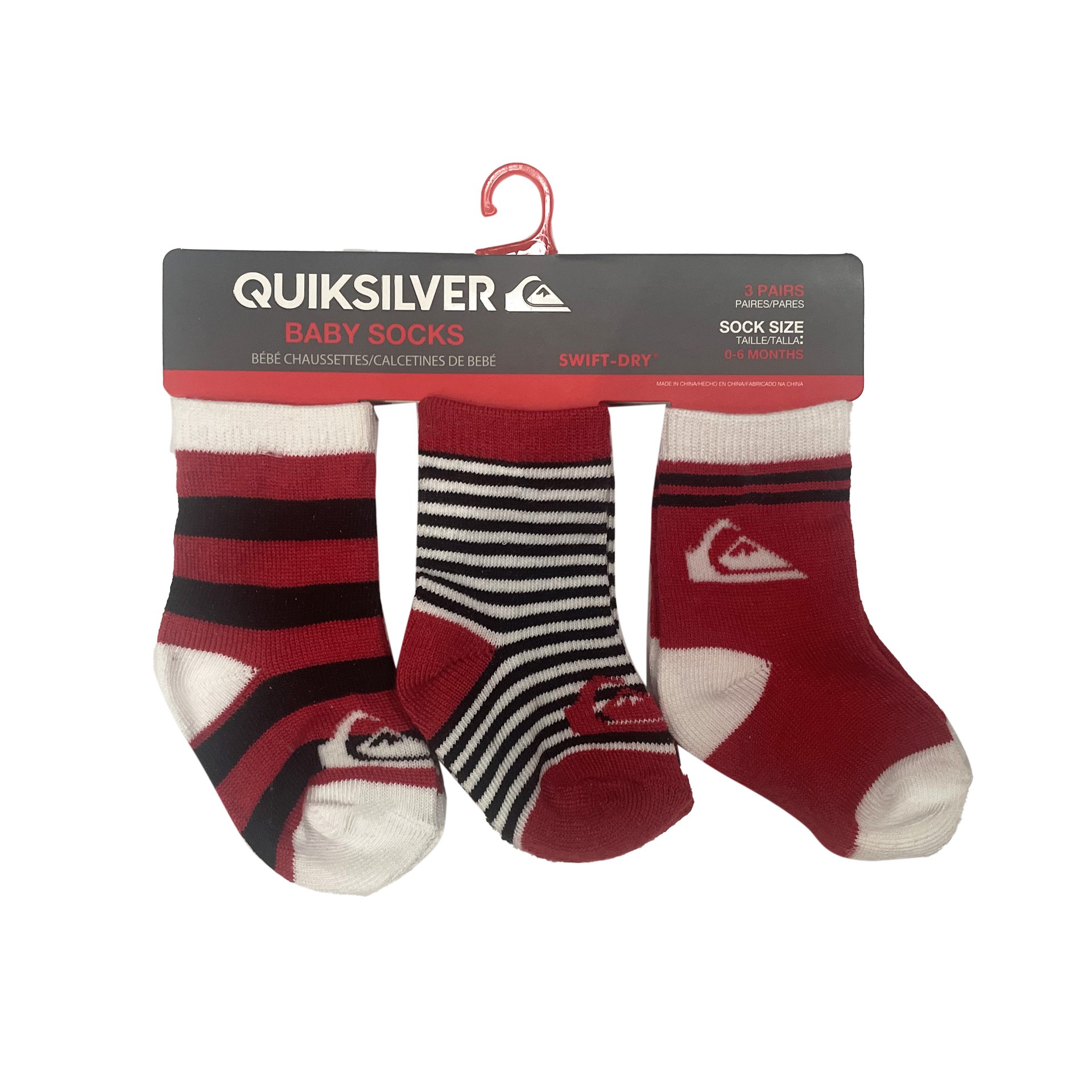 Pack 3 calcetines bebé quiksilver inside basic 7b515z - Imagen 2