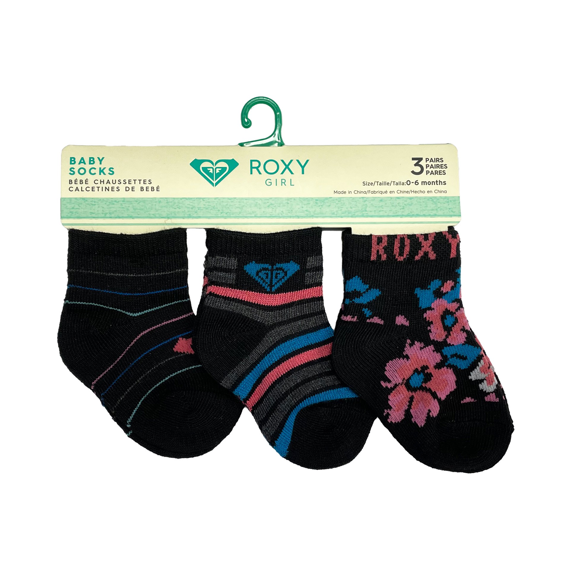 Pack 3 calcetines bebé roxy inside spark logo 66094t - Imagen 2
