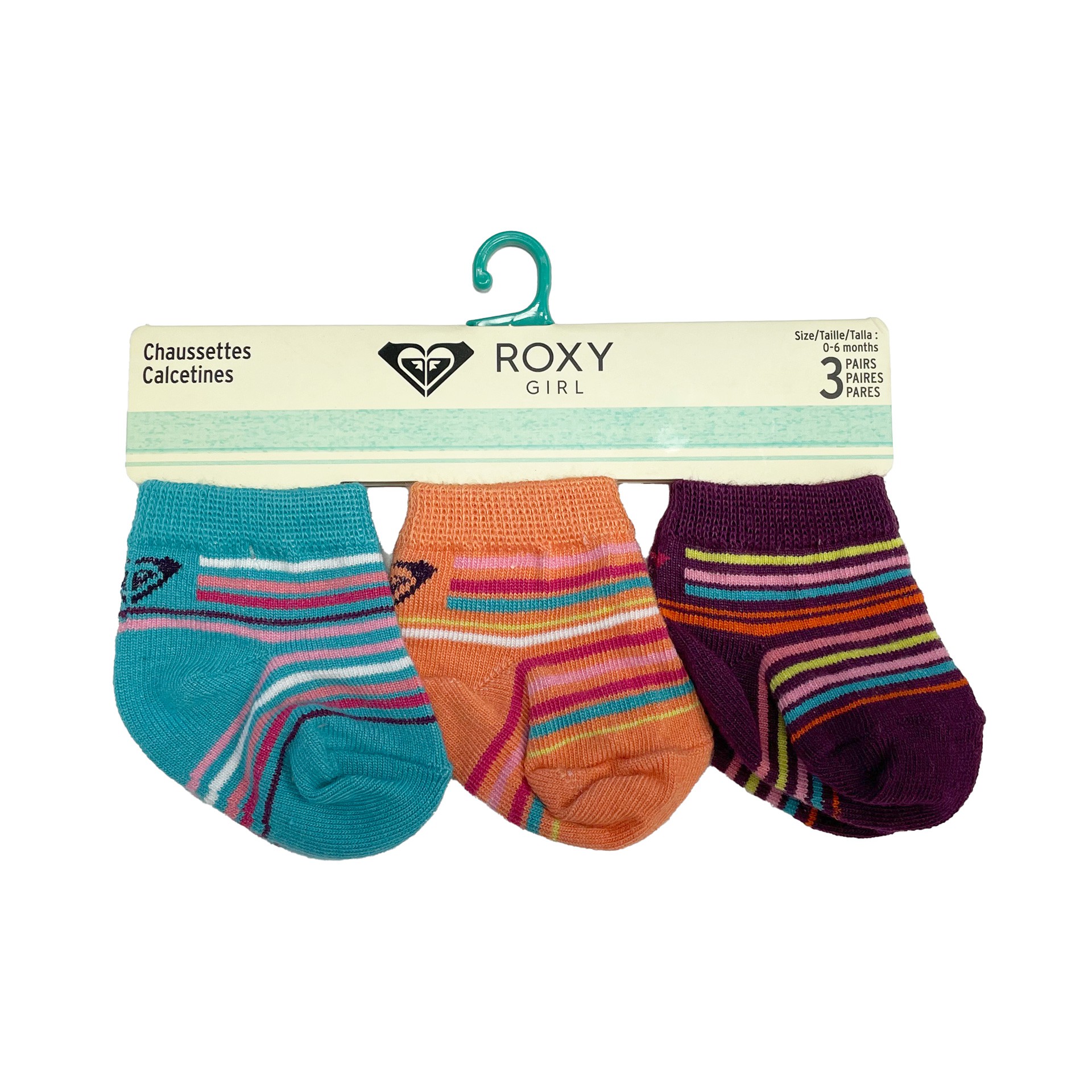 Pack 3 calcetines bebé roxy inside spark logo 7a508t - Imagen 2
