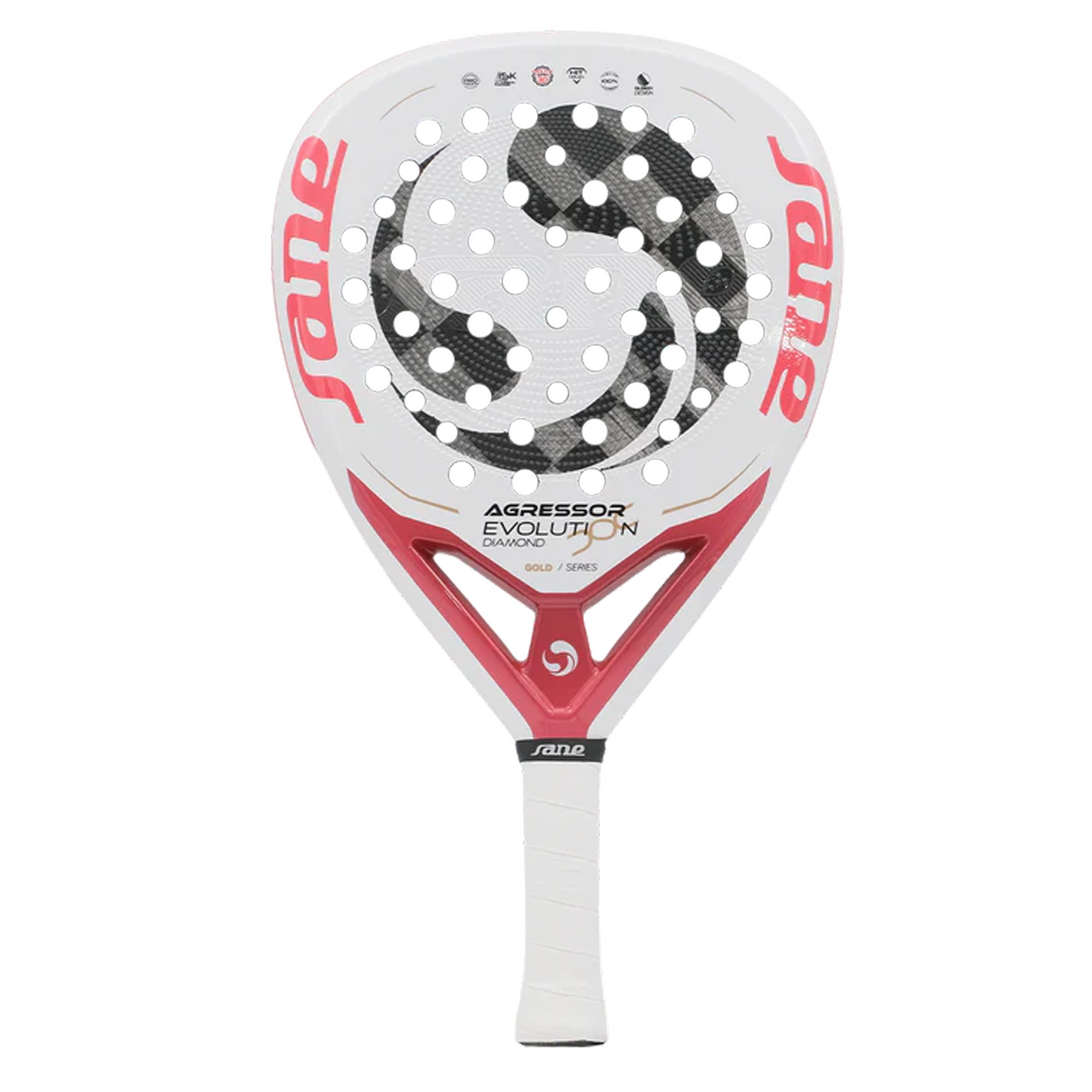 Pala de pádel sane agressor evolution diamond gold - Imagen 4