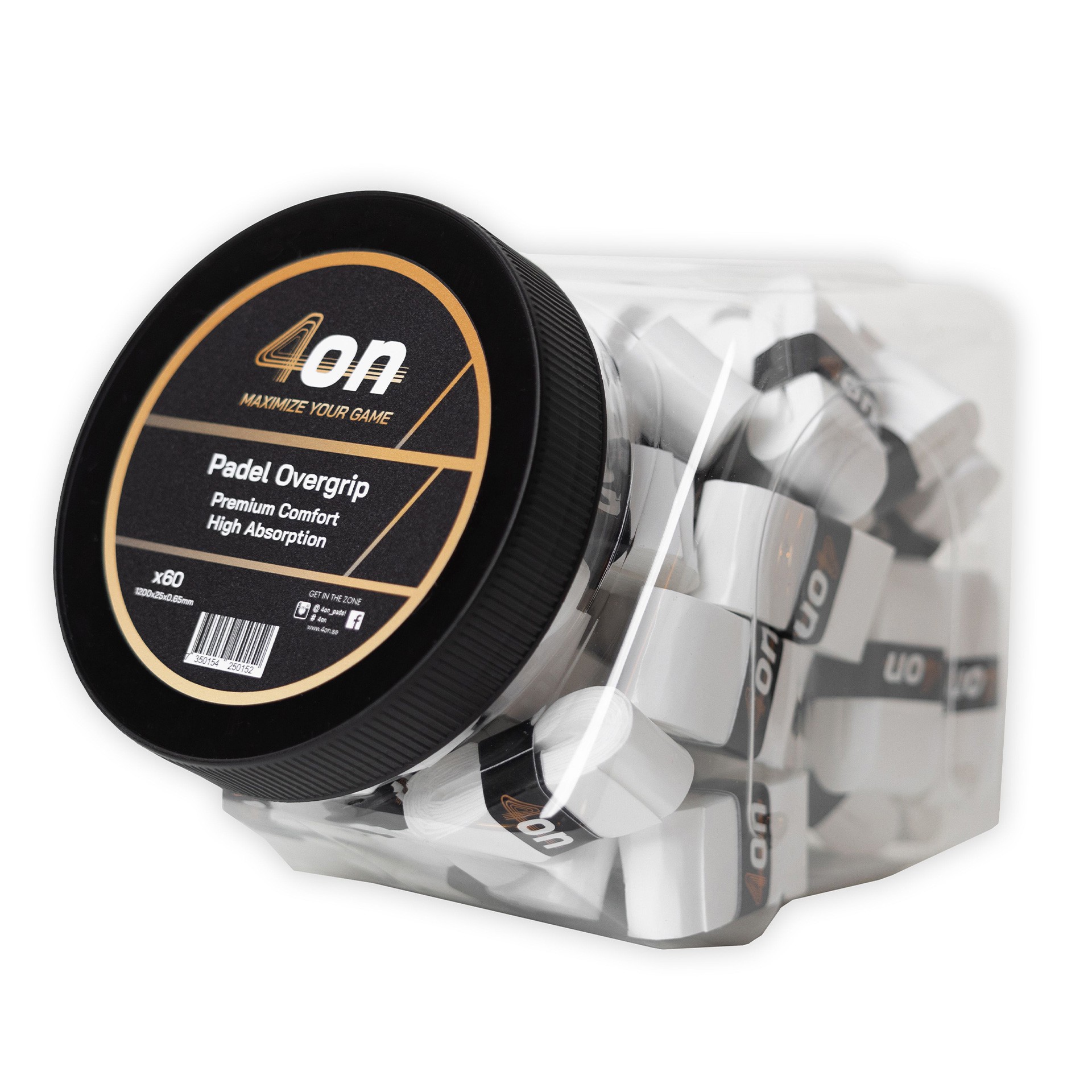 Tarro overgrip 4on premium comfort -60 pcs- blanco - Imagen 2